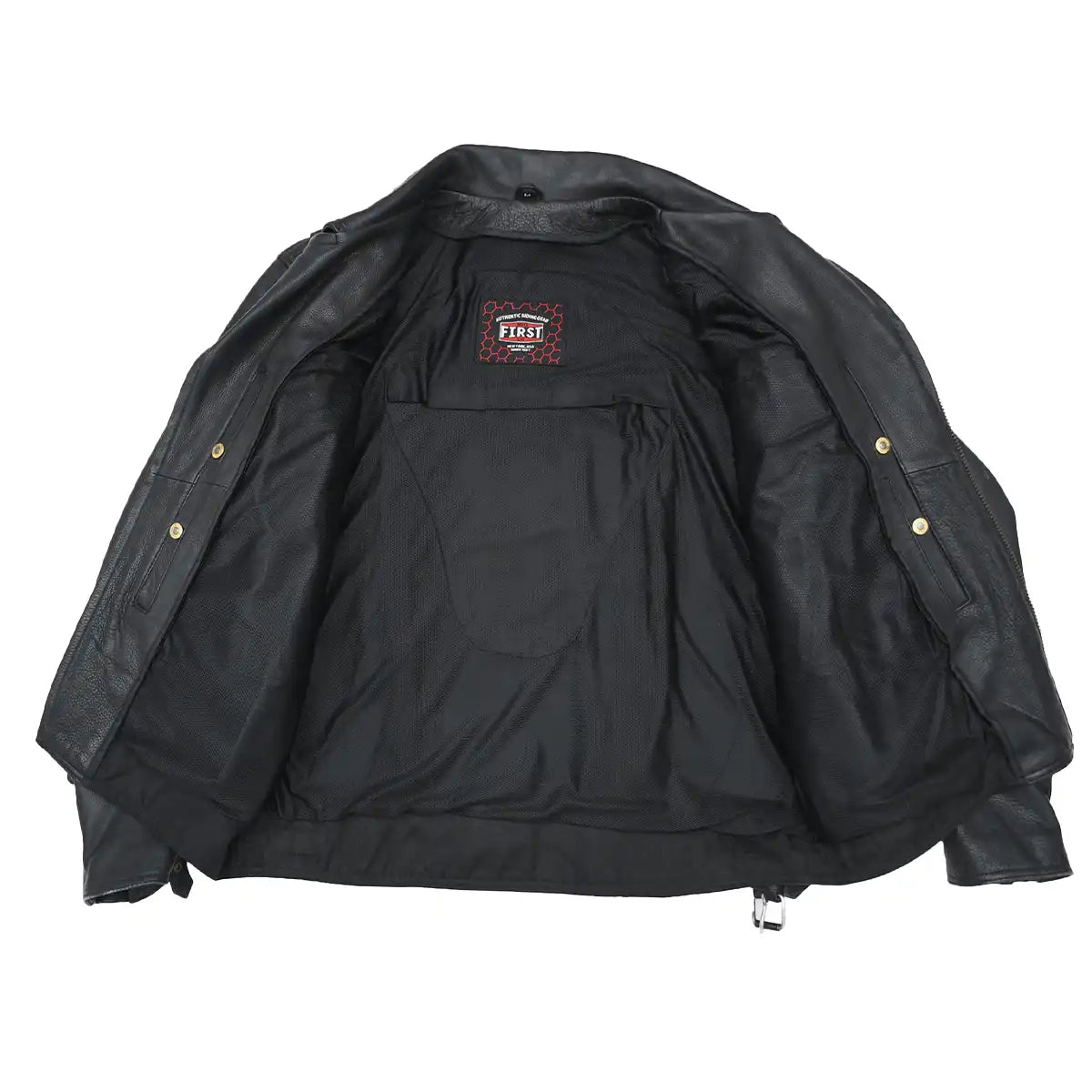 Tressivo-Mastermind Men's Motorcycle Leather Jacket - Tressivo