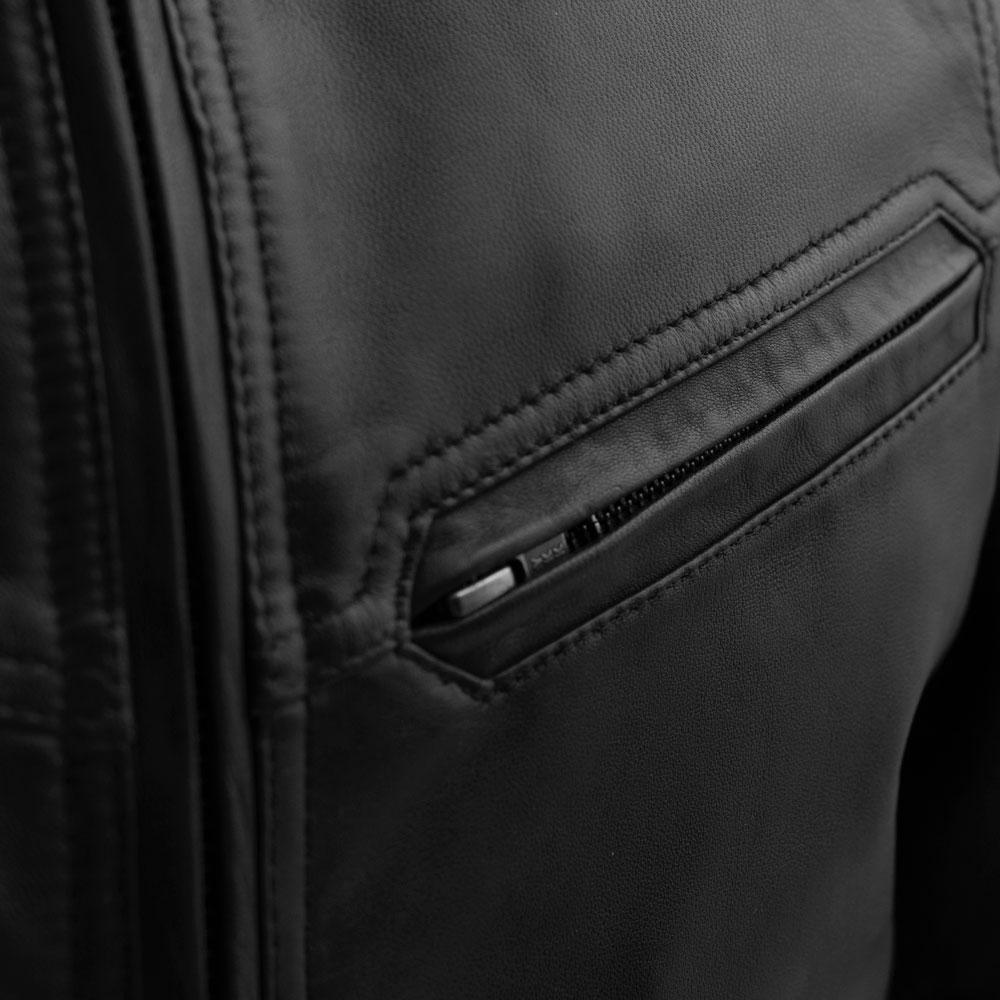 Tressivo-Aviator Mens Bomber Leather Jacket - Tressivo