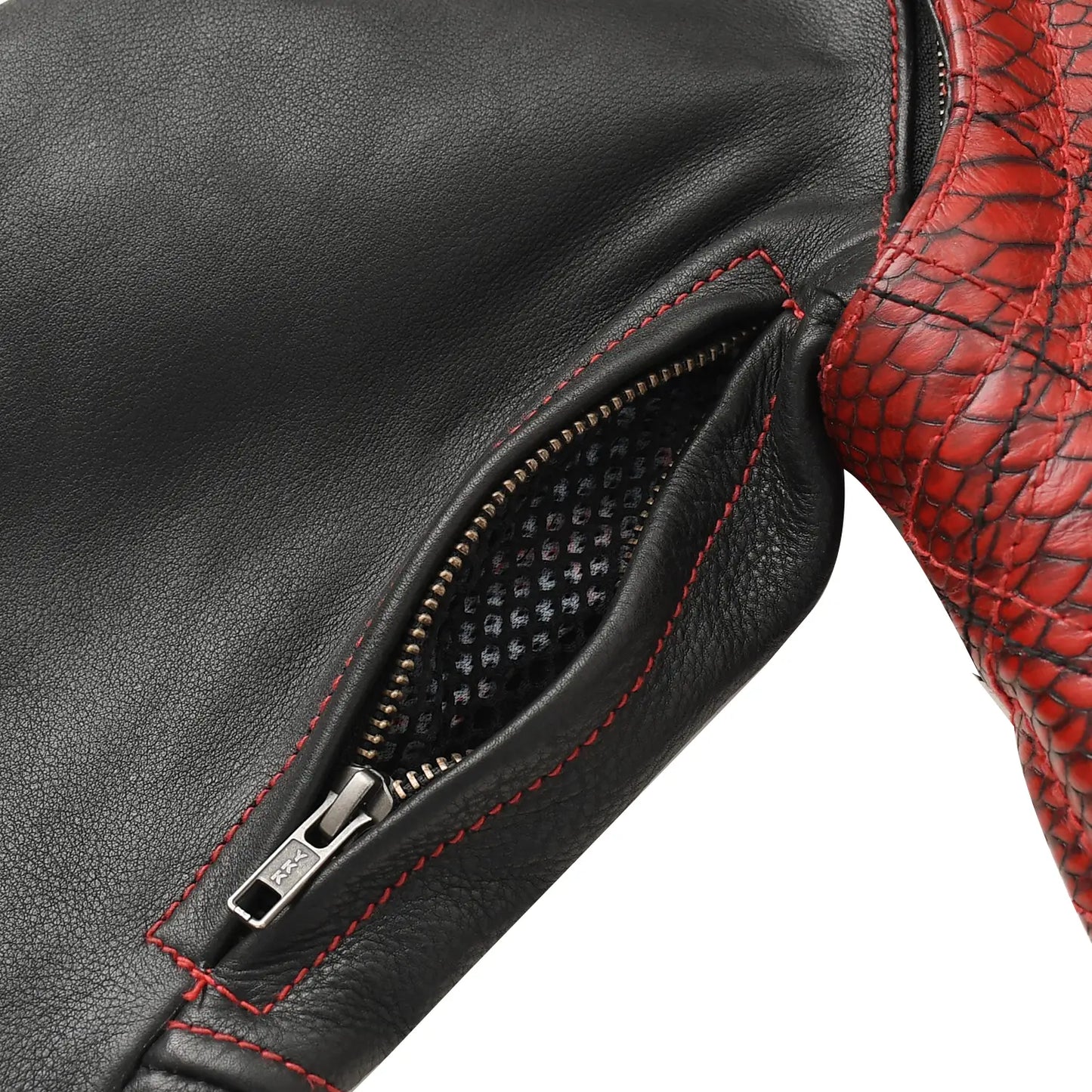 Tressivo-Redstrike Men’s Motorcycle Leather Jacket - Tressivo