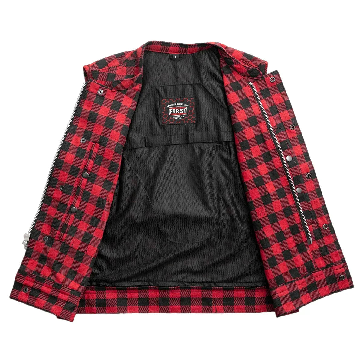 Tressivo-Sharp Shooter Moto Men's Canvas Vest - Recycled - Tressivo