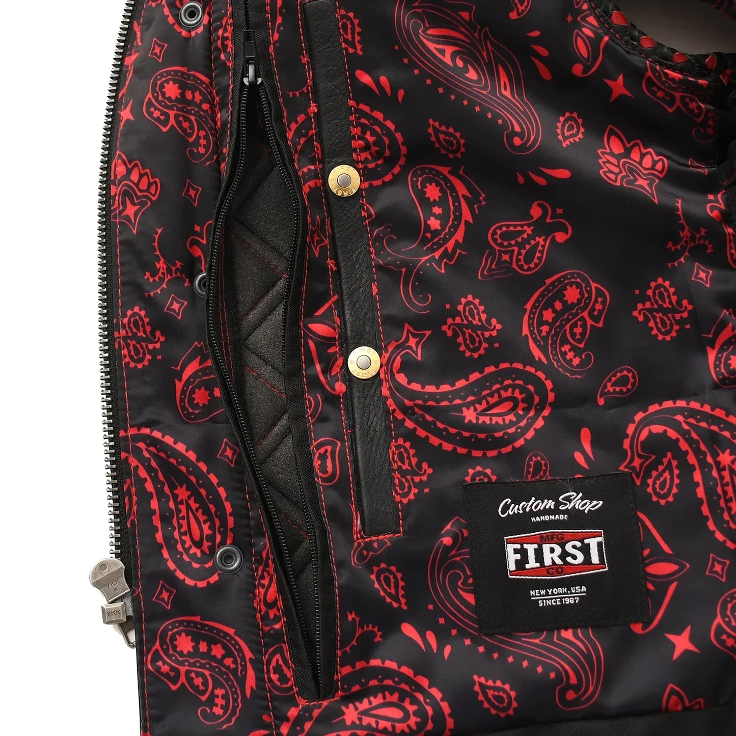 Tressivo-Kingsnake Men’s Motorcycle Leather Vest - Tressivo