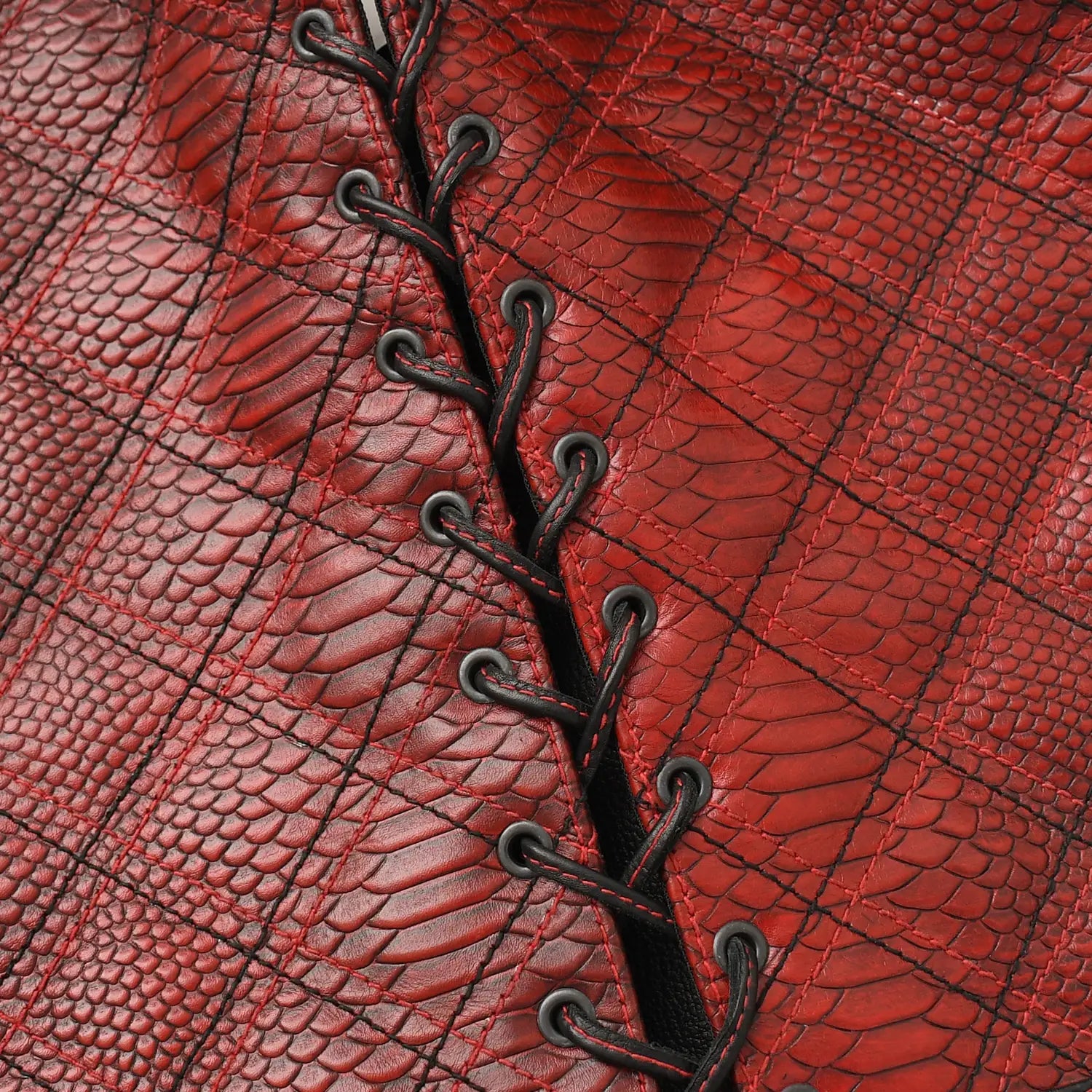 Tressivo-Kingsnake Men’s Motorcycle Leather Vest - Tressivo