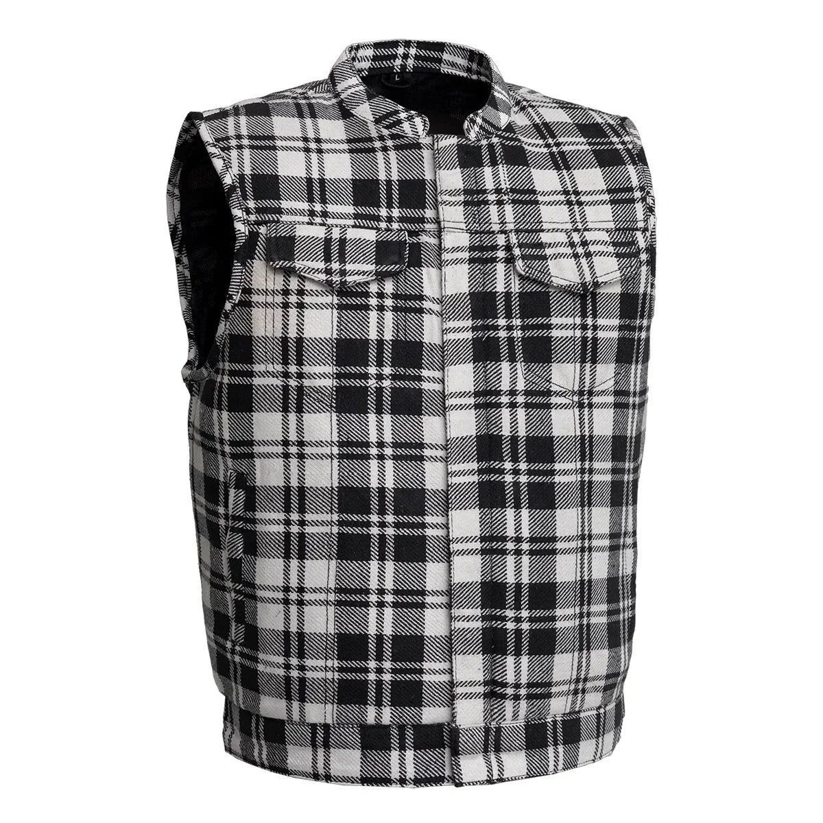 Tressivo-Sharp Shooter Moto Men's Canvas Vest - Recycled - Tressivo