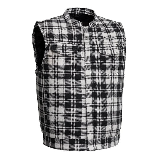 Tressivo-Sharp Shooter Moto Men's Canvas Vest - Recycled - Tressivo