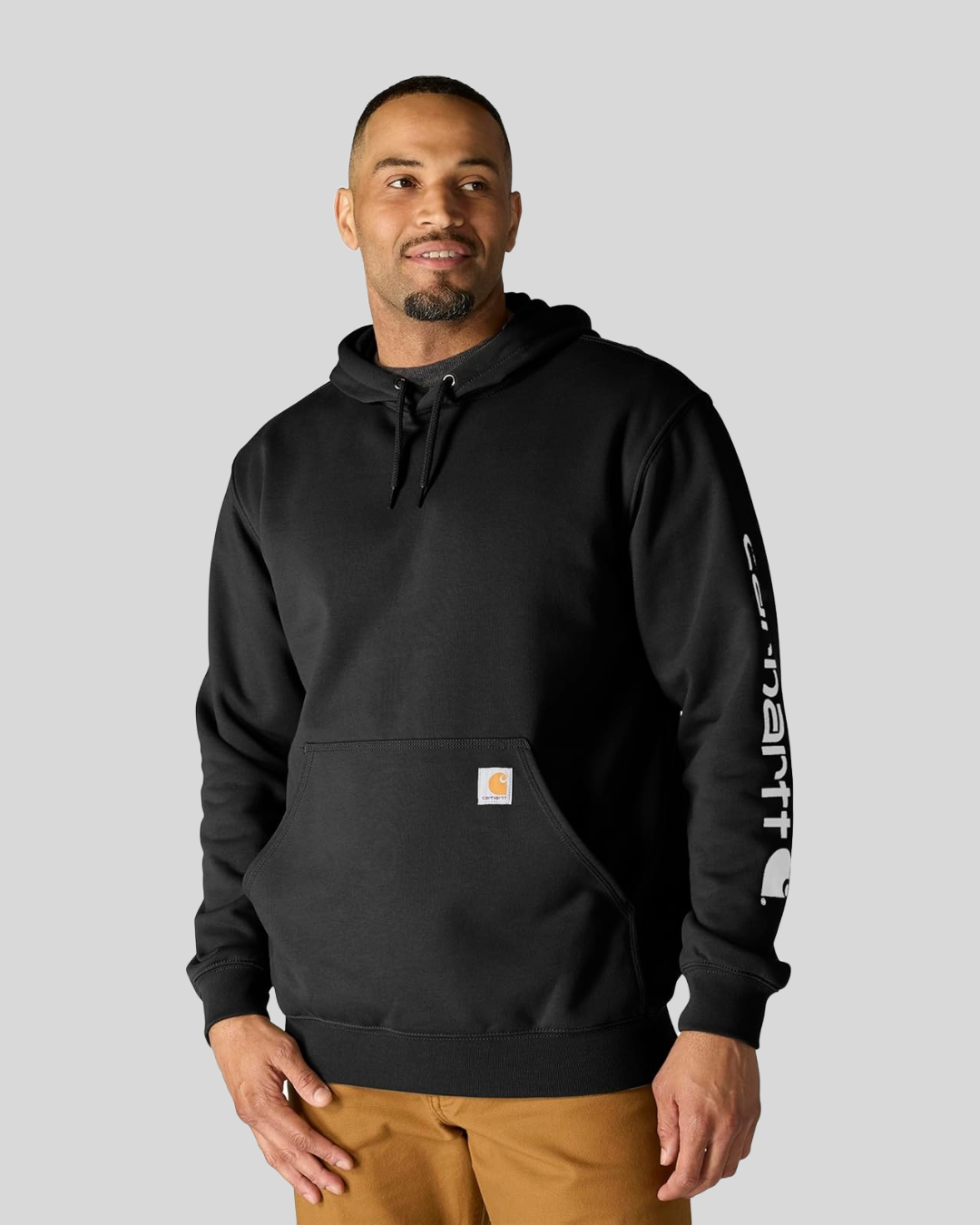 Men's Loose Fit Midweight Logo Sleeve Graphic Sweatshirt - By Tressivo