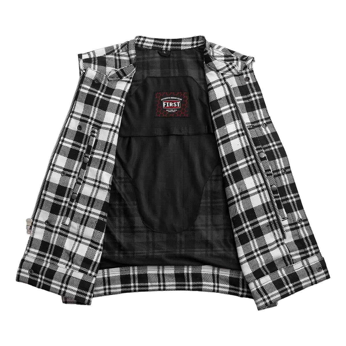 Tressivo-Sharp Shooter Moto Men's Canvas Vest - Recycled - Tressivo