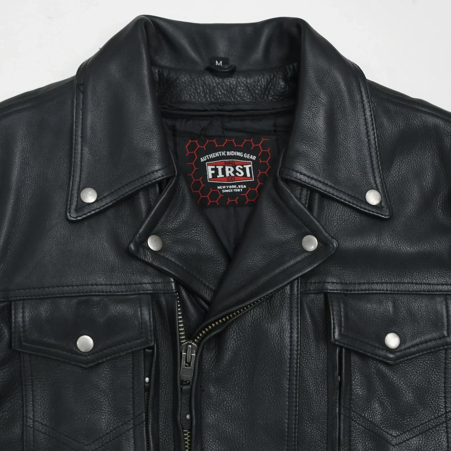 Tressivo-Mastermind Men's Motorcycle Leather Jacket - Tressivo