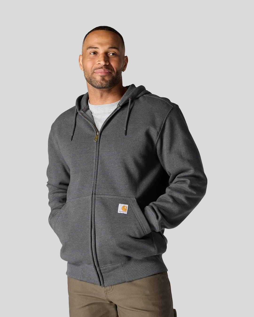 Men's Tall Rain Defender Paxton Heavyweight Hooded Zip Front Sweatshirt - By Tressivo