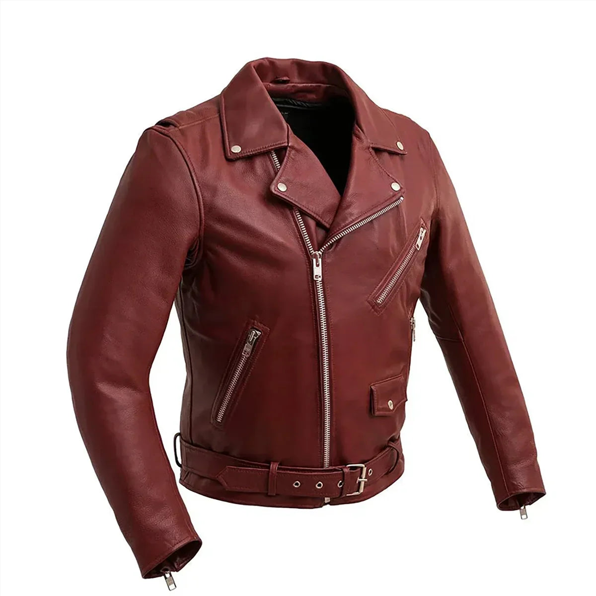 Tressivo-Fillmore Men's Motorcycle Leather Jacket - Tressivo