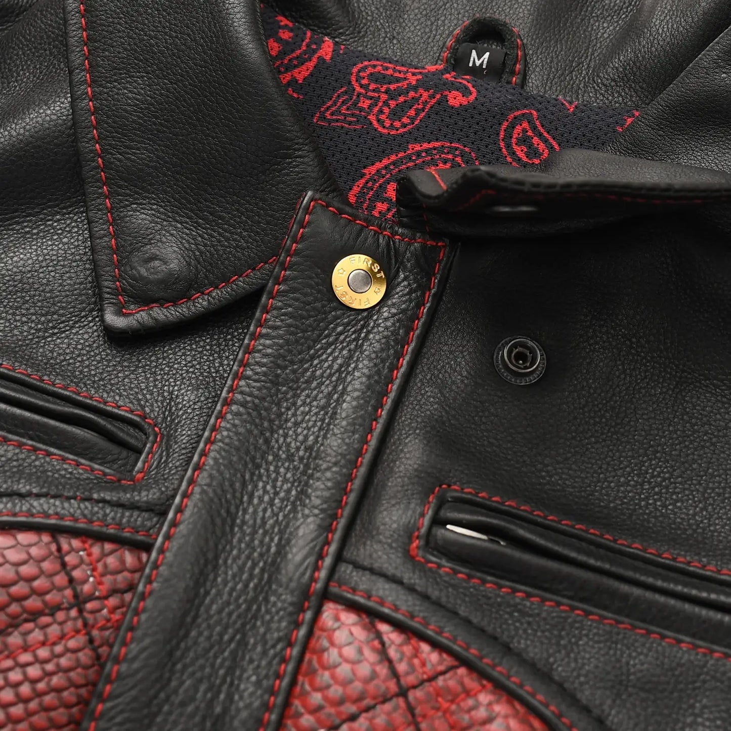 Tressivo-Redstrike Men’s Motorcycle Leather Jacket - Tressivo