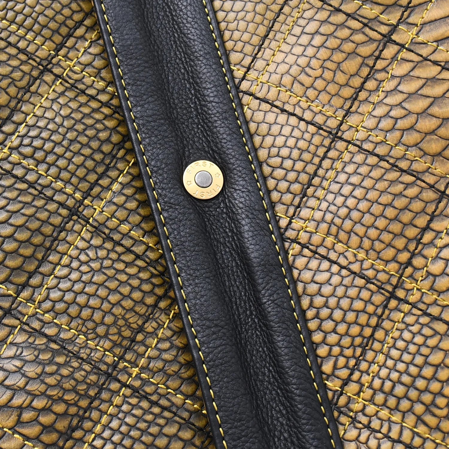 Tressivo-Kingsnake Men’s Motorcycle Leather Vest - Tressivo