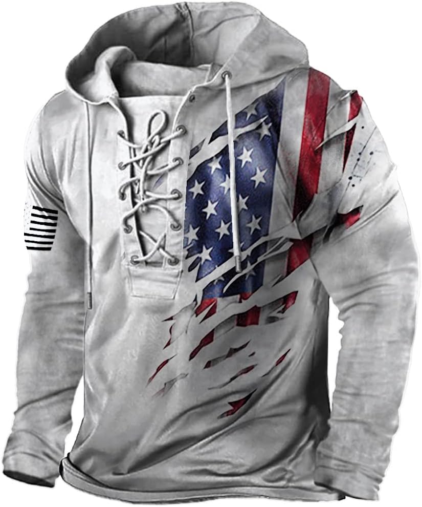 Men's American Flag Hoodie - By Tressivo