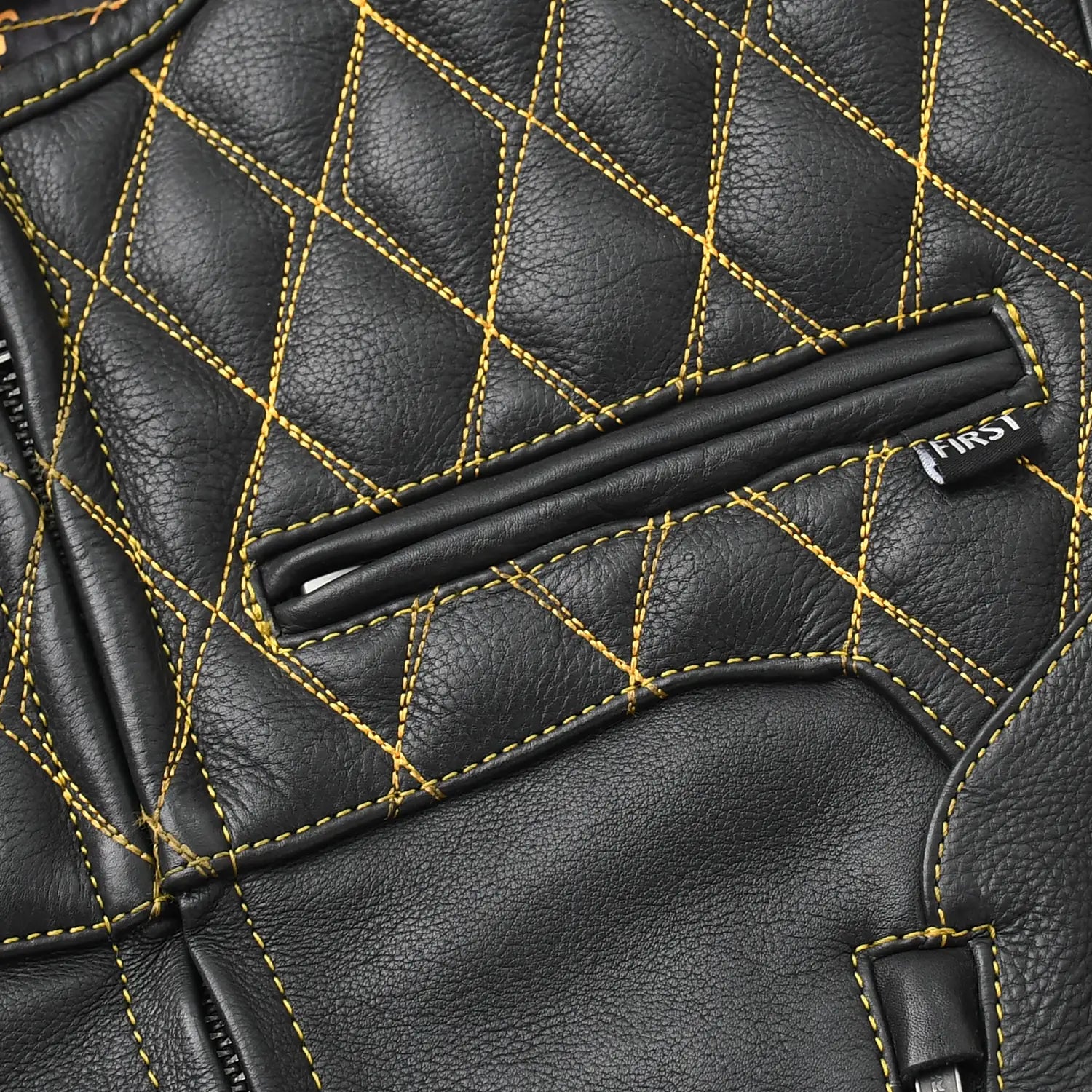 Tressivo-Tactical Emerald Men’s Motorcycle Leather Vest - Tressivo