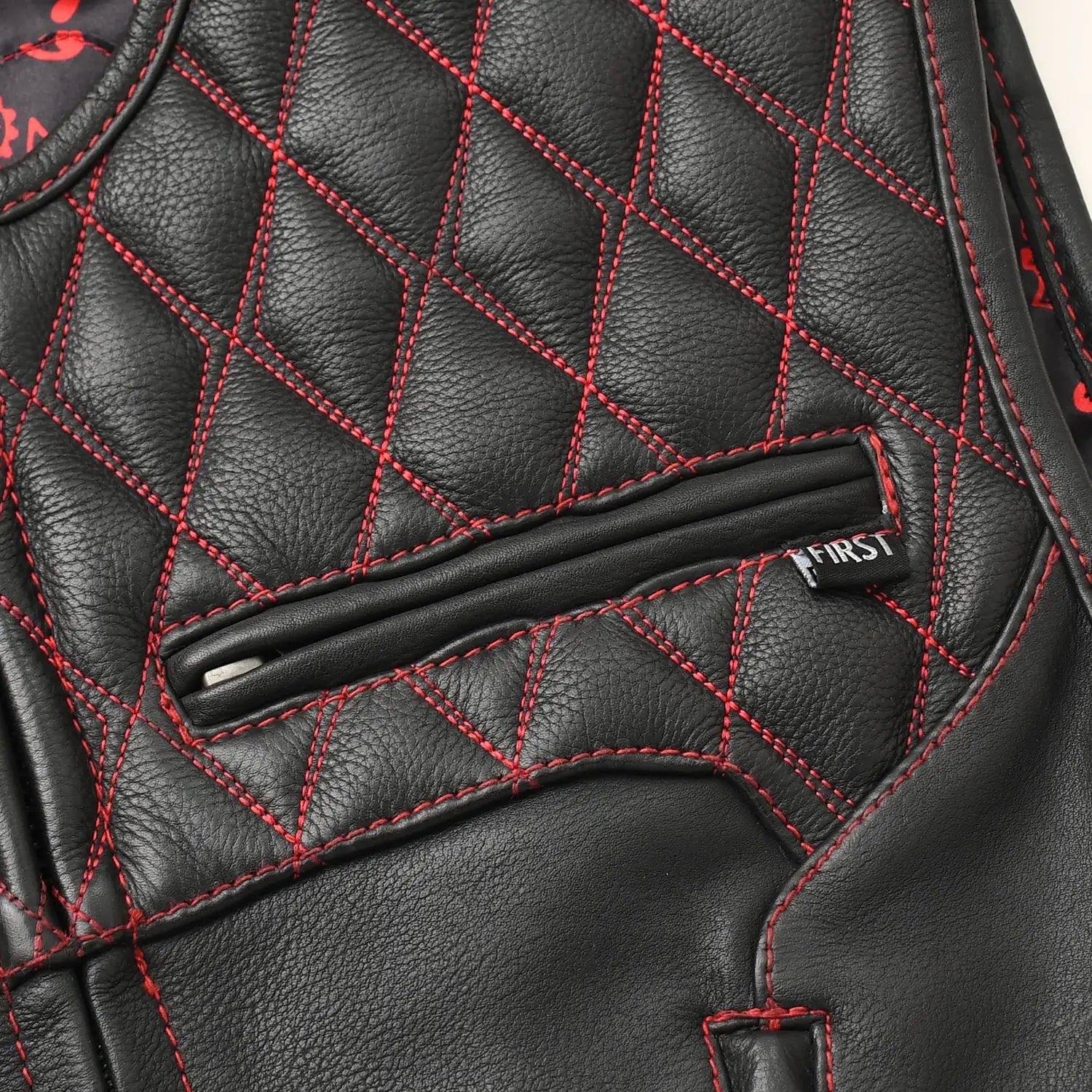 Tressivo-Tactical Emerald Men’s Motorcycle Leather Vest - Tressivo