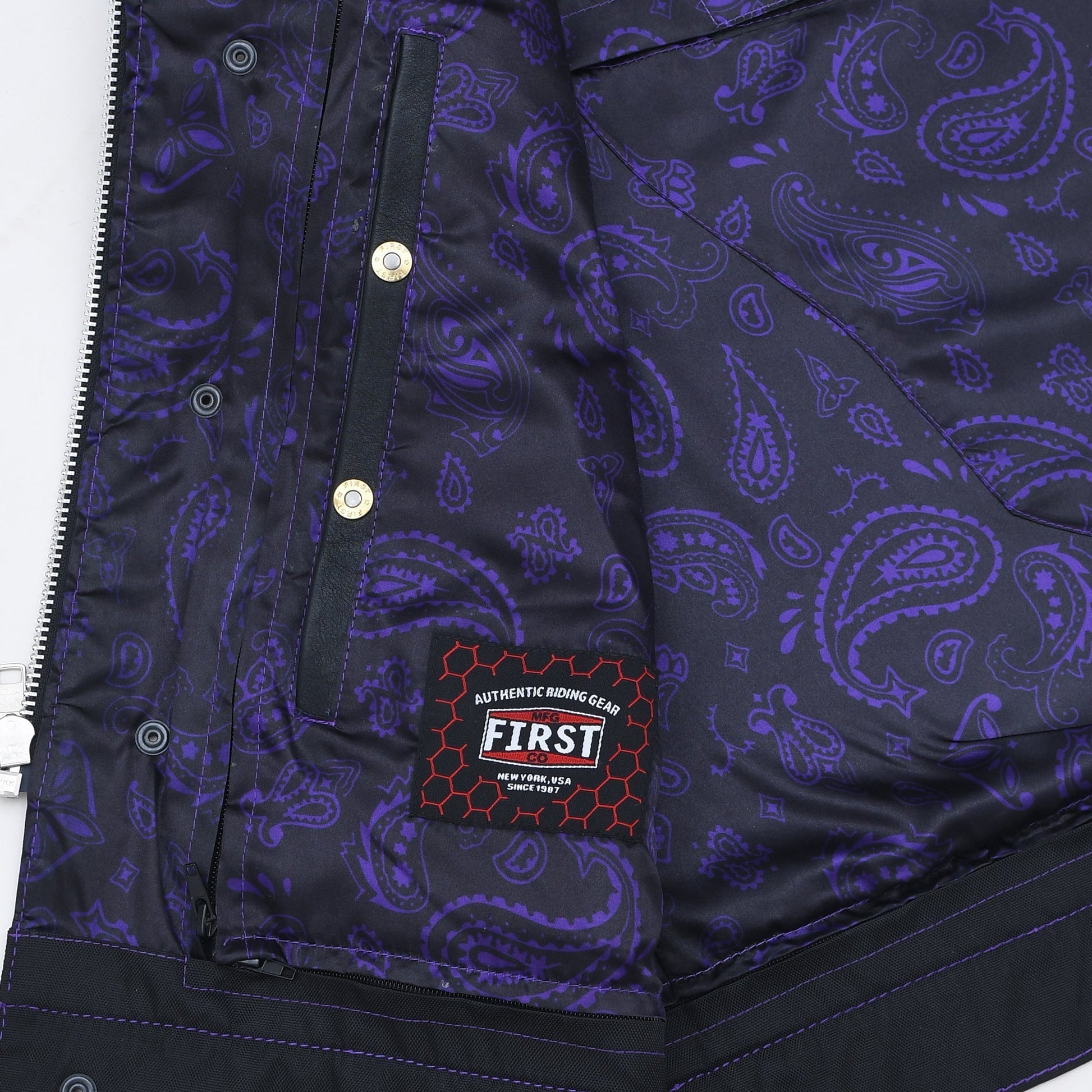 Tressivo-Downside Men's Motorcycle Leather Vest - Tressivo