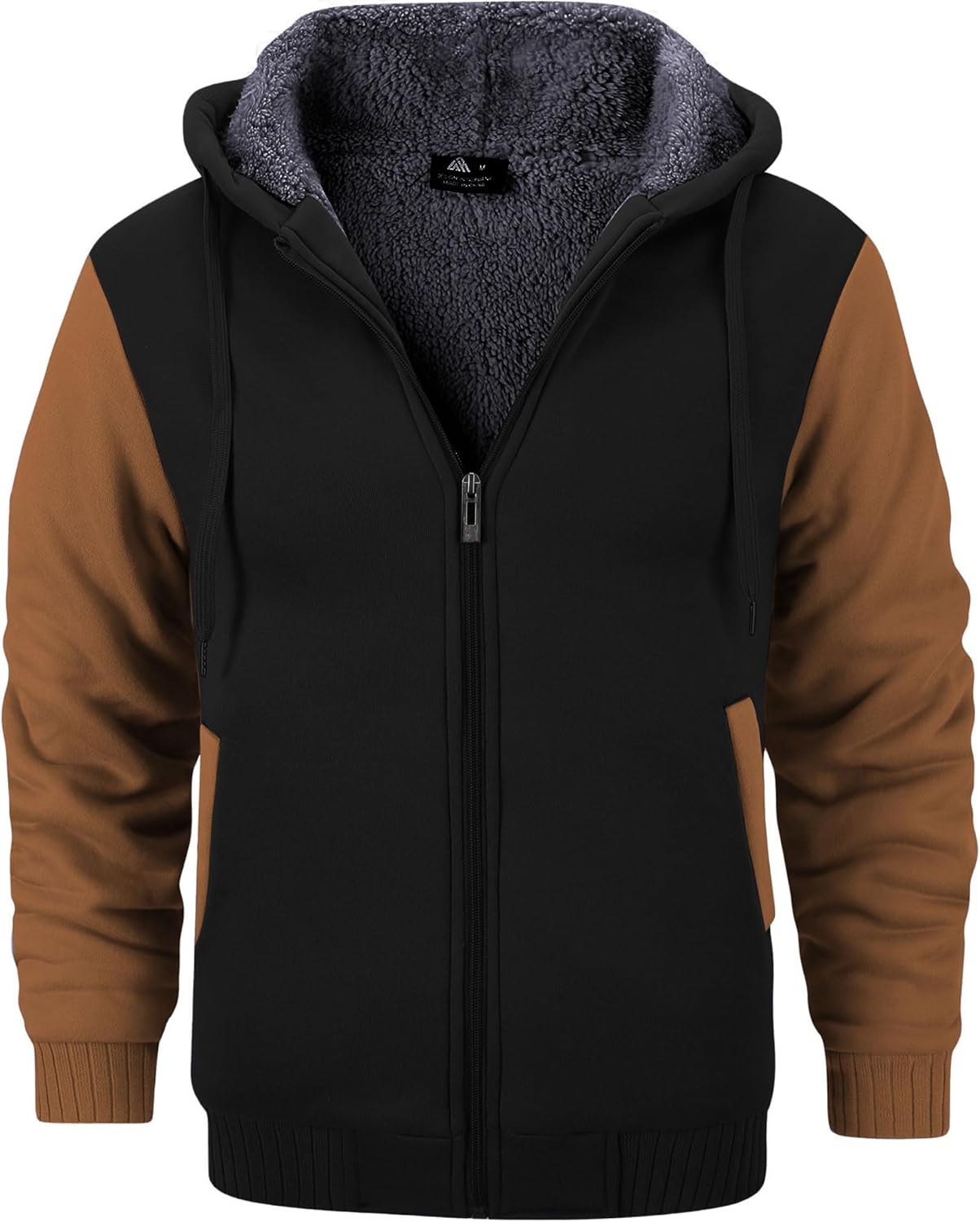 Men’s Fleece-Lined Zip Up Hoodie - By Tressivo