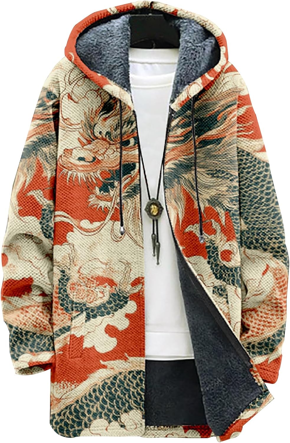 Mens Long Cardigan Hoodies - By Tressivo