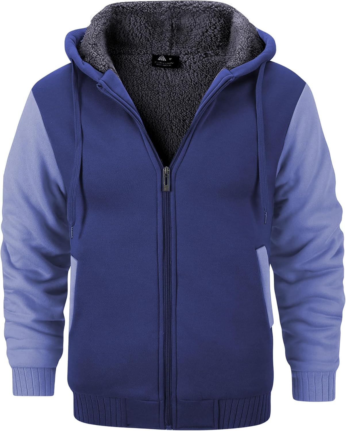 Men’s Fleece-Lined Zip Up Hoodie - By Tressivo