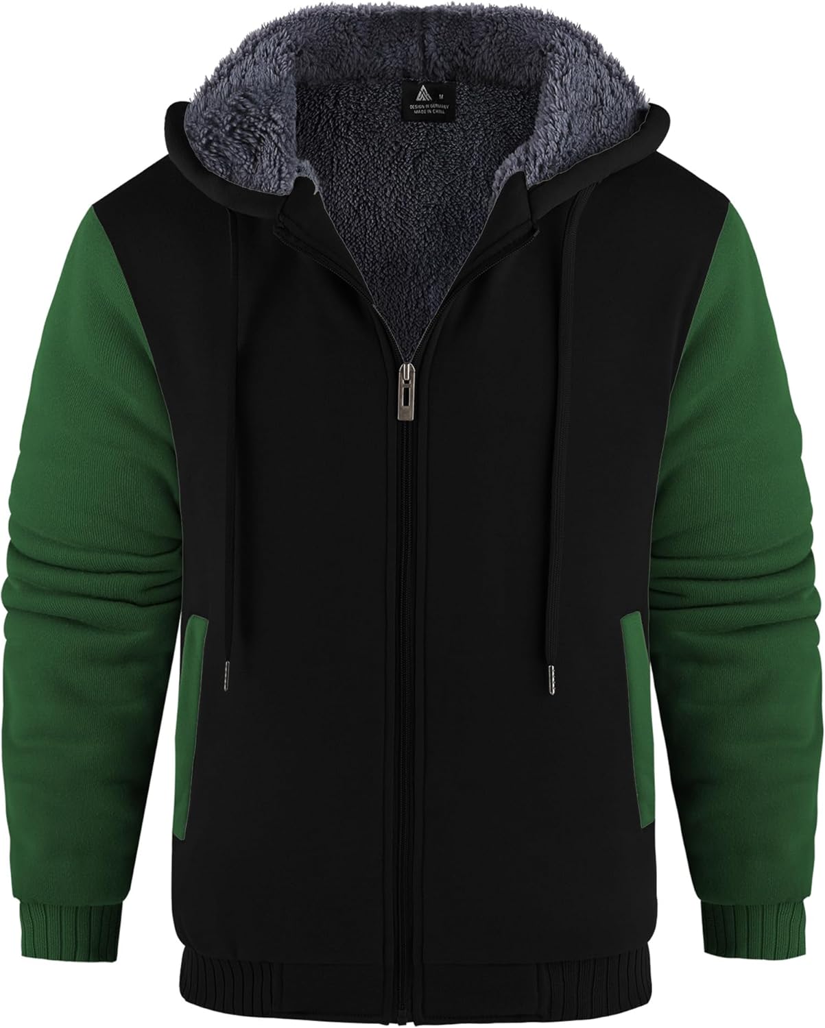 Men’s Fleece-Lined Zip Up Hoodie - By Tressivo