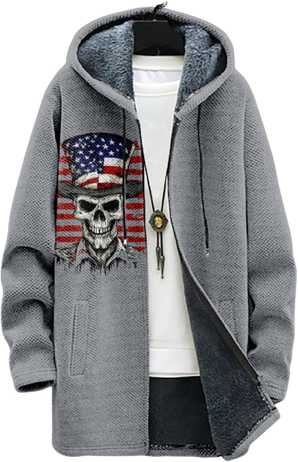 Mens Long Cardigan Hoodies - By Tressivo