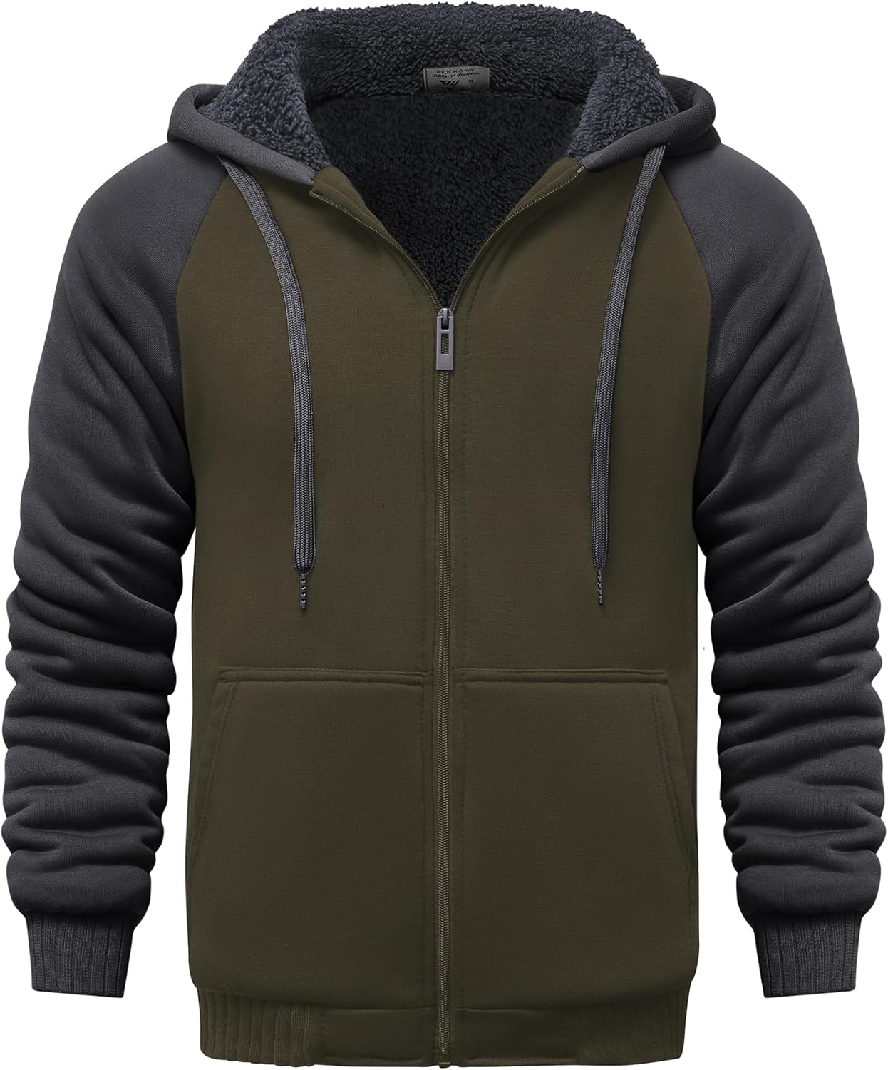 Men’s Fleece-Lined Zip Up Hoodie - By Tressivo