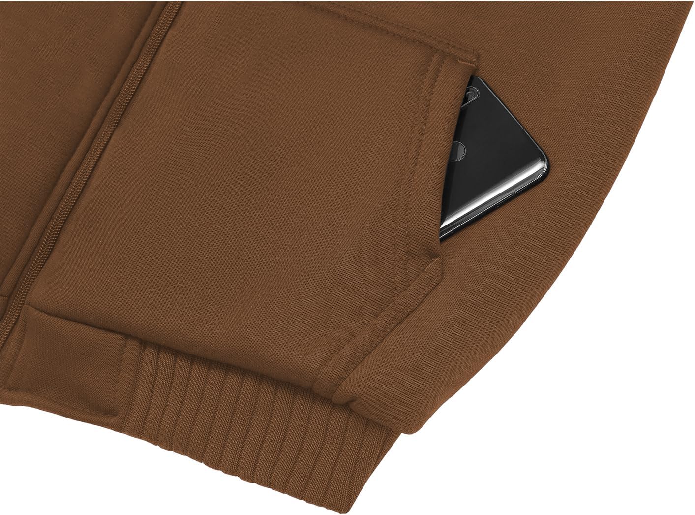 Men’s Fleece-Lined Zip Up Hoodie - By Tressivo