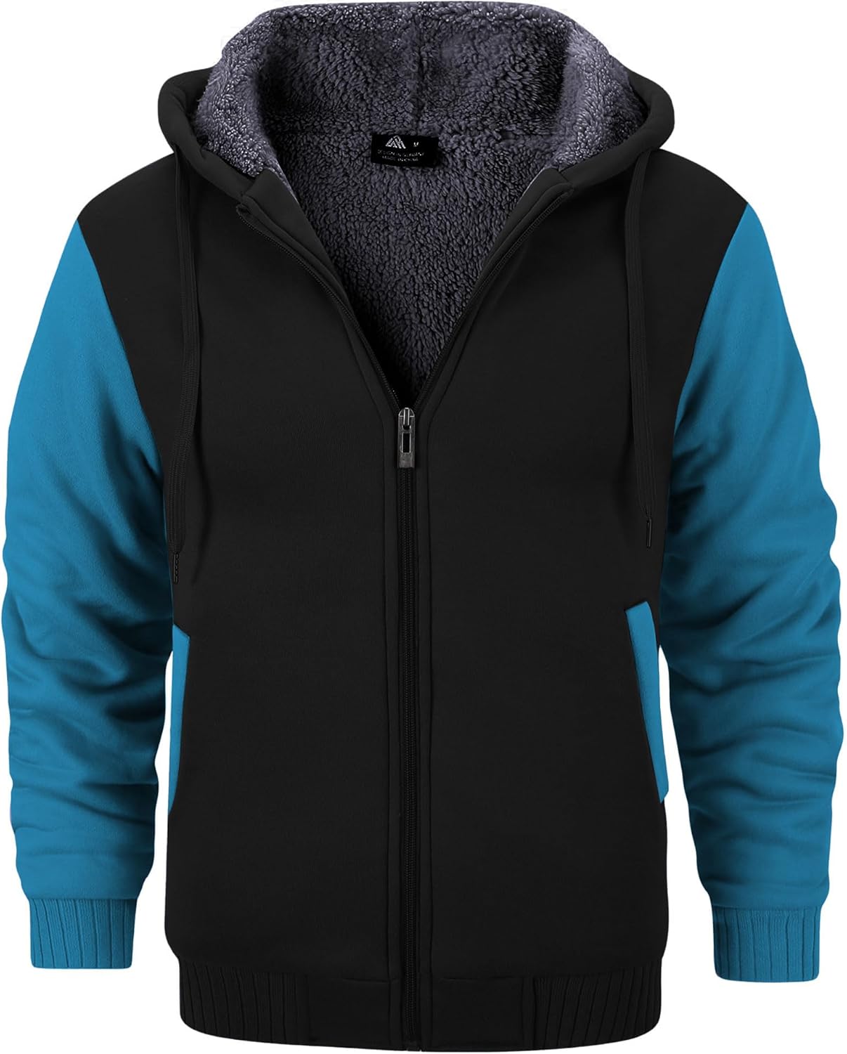 Men’s Fleece-Lined Zip Up Hoodie - By Tressivo
