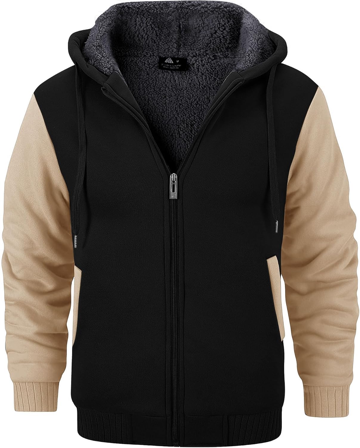 Men’s Fleece-Lined Zip Up Hoodie - By Tressivo