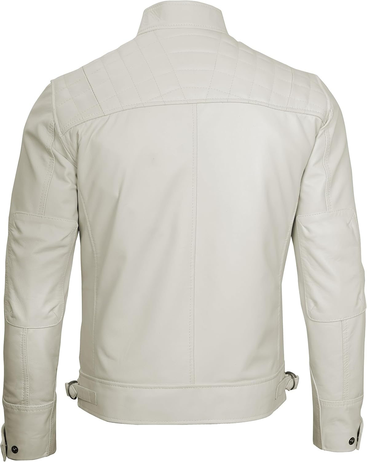 Decrum Leather Jacket Men - Cafe Racer Style - By Tressivo