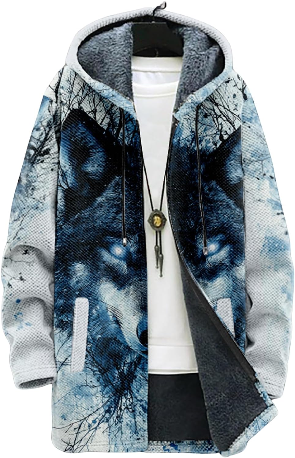 Mens Long Cardigan Hoodies - By Tressivo