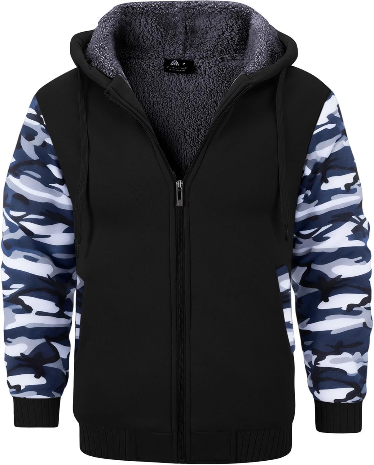 Men’s Fleece-Lined Zip Up Hoodie - By Tressivo