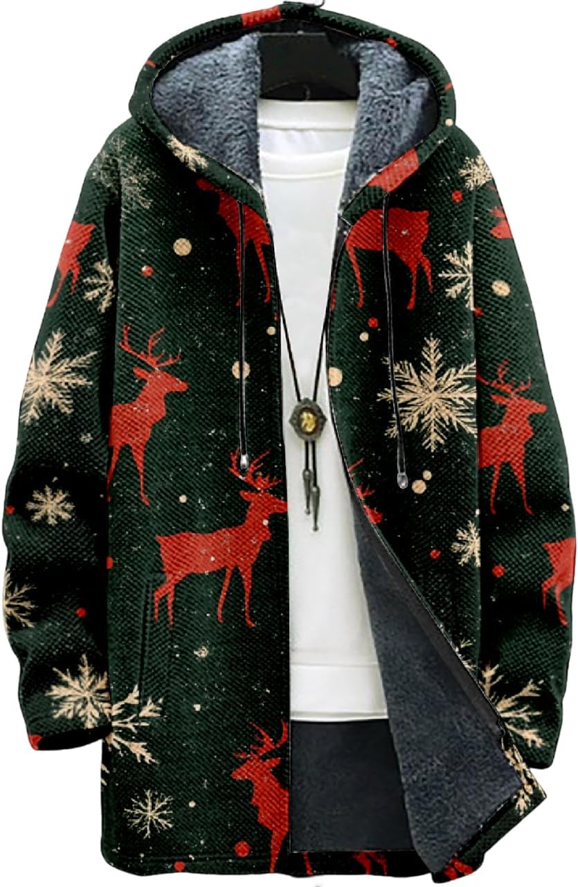 Mens Long Cardigan Hoodies - By Tressivo