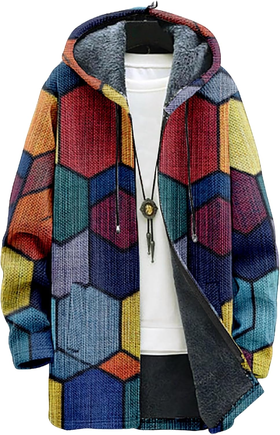 Mens Long Cardigan Hoodies - By Tressivo