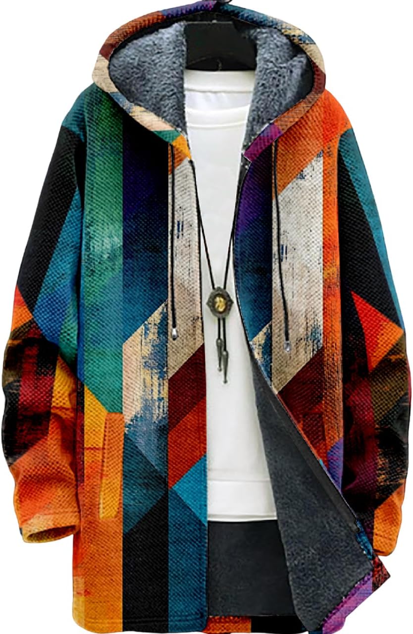 Mens Long Cardigan Hoodies - By Tressivo