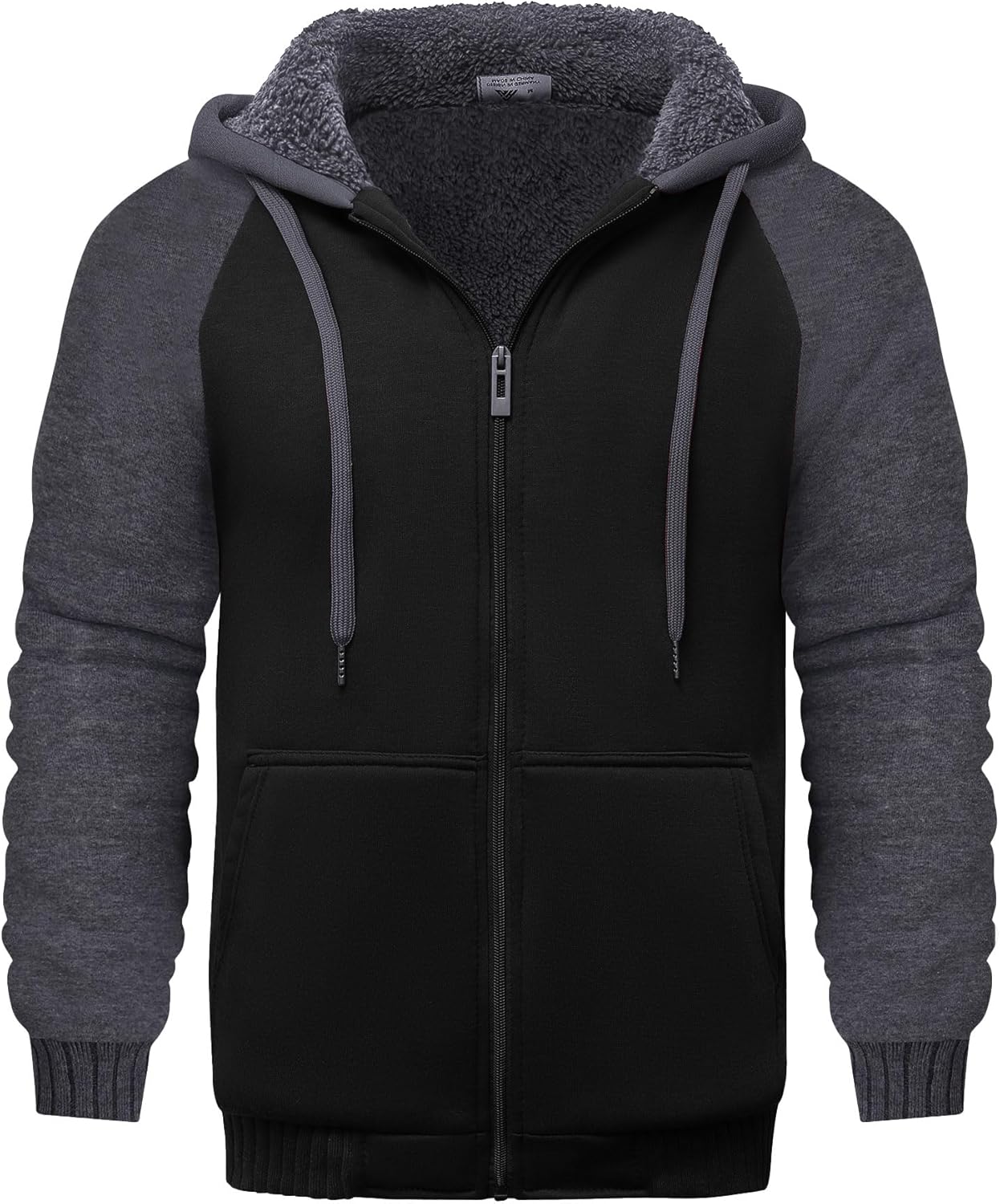 Men’s Fleece-Lined Zip Up Hoodie - By Tressivo