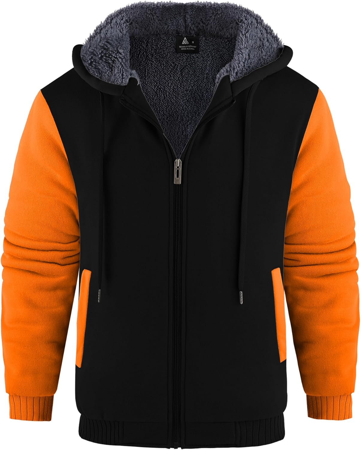 Men’s Fleece-Lined Zip Up Hoodie - By Tressivo