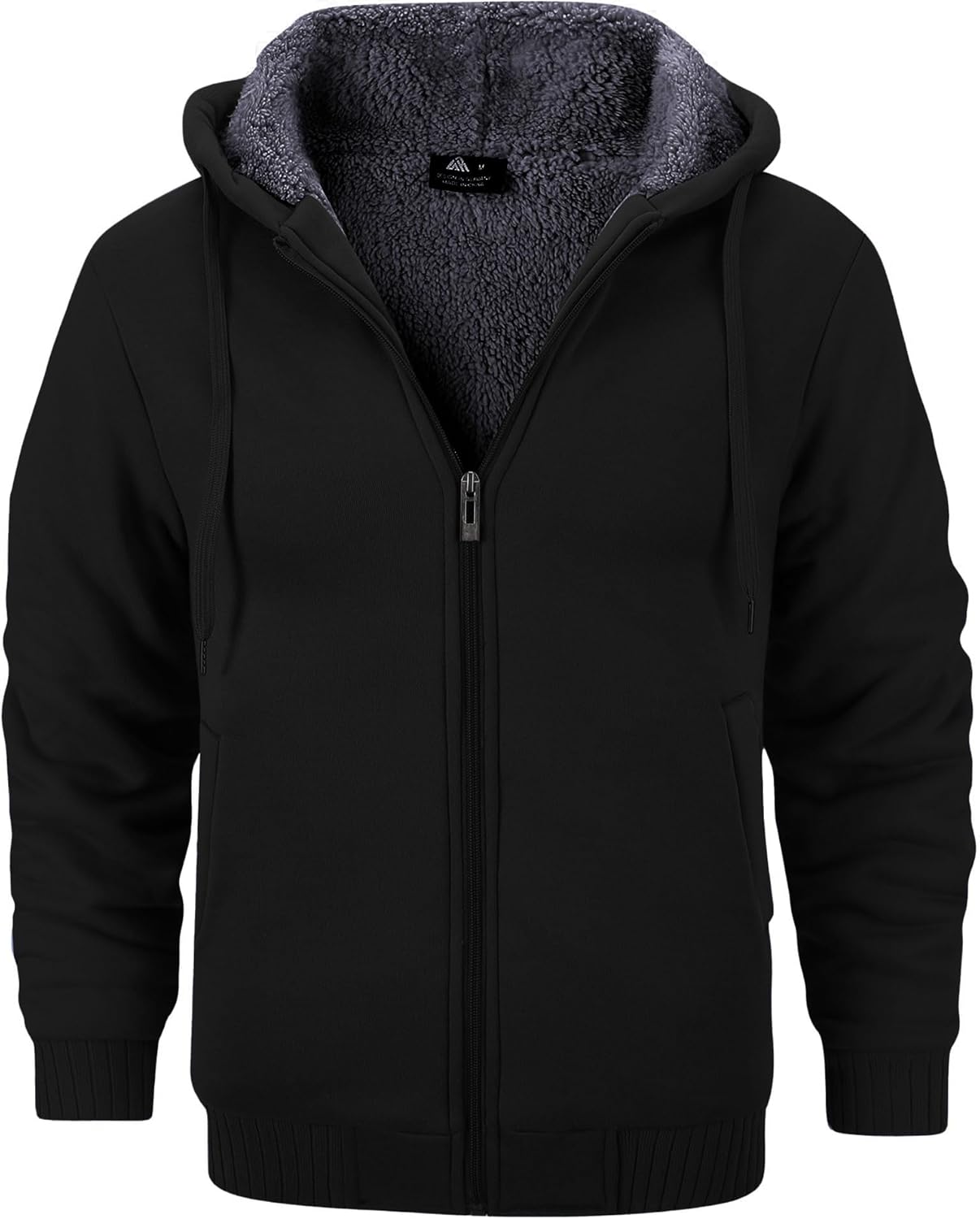 Men’s Fleece-Lined Zip Up Hoodie - By Tressivo