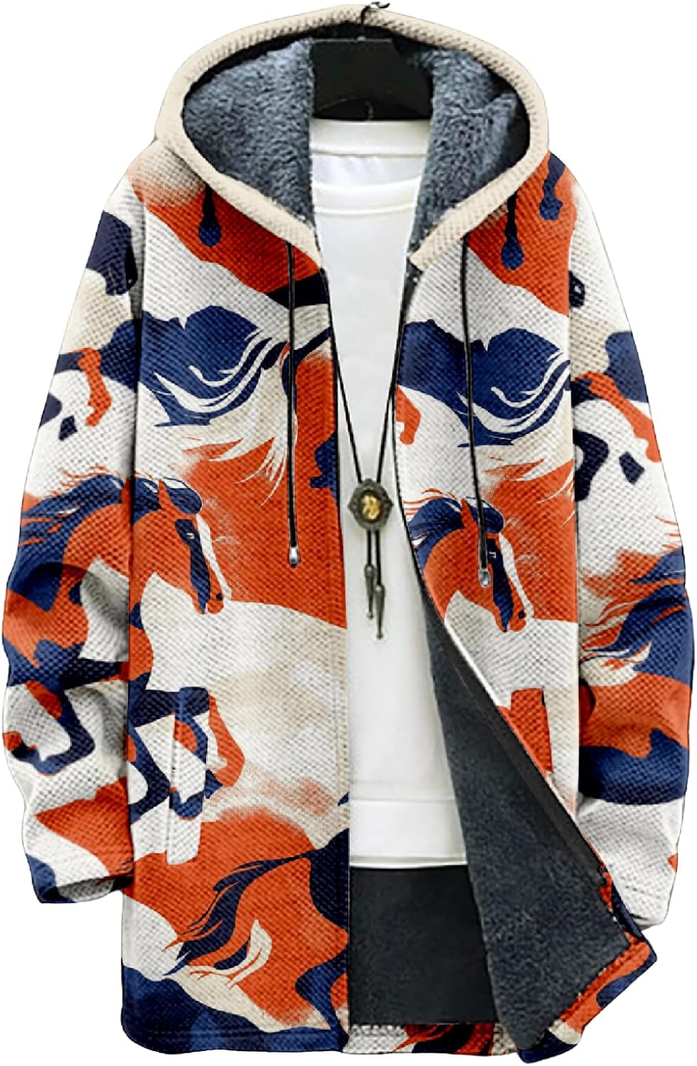 Mens Long Cardigan Hoodies - By Tressivo