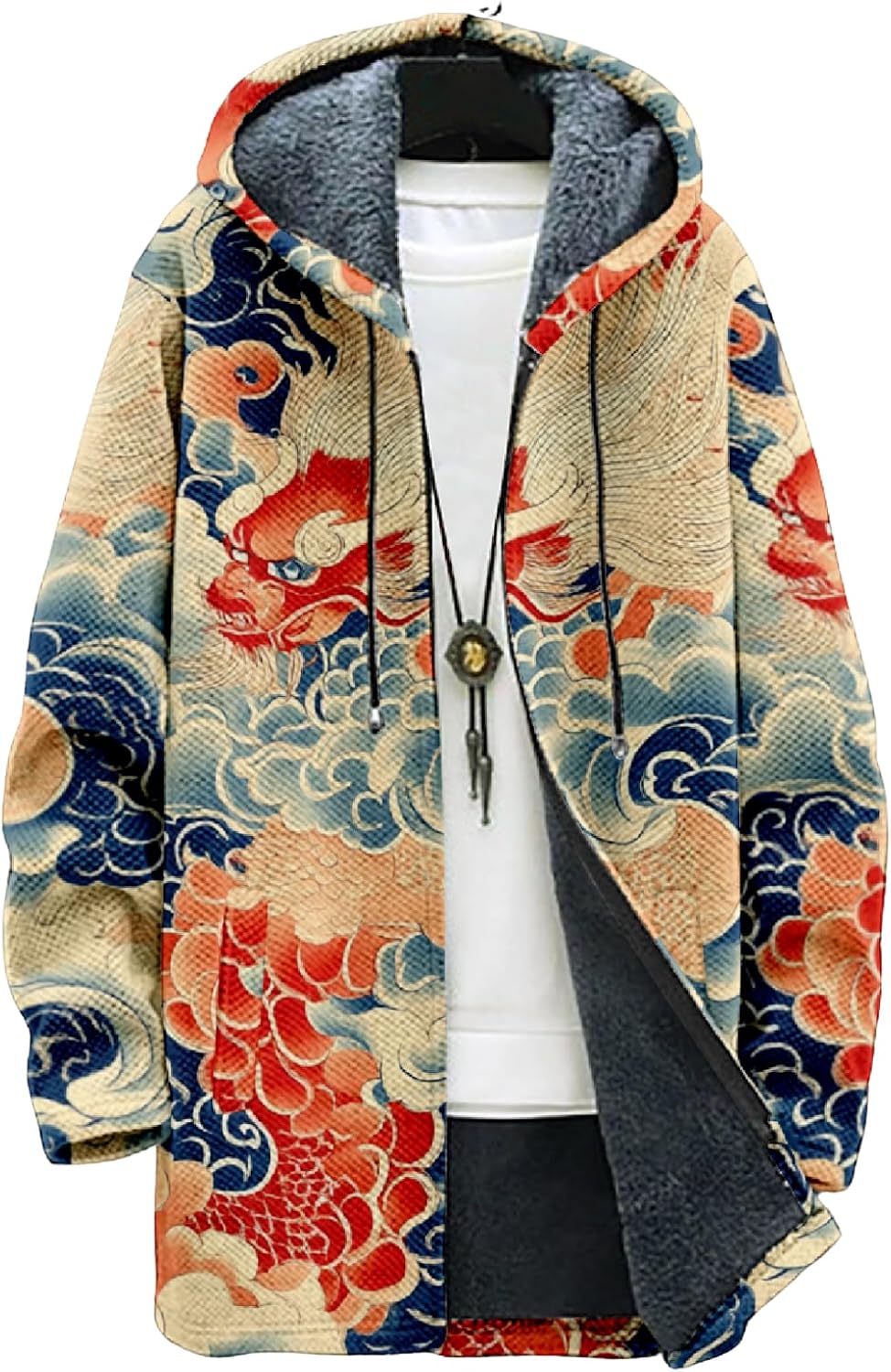 Mens Long Cardigan Hoodies - By Tressivo