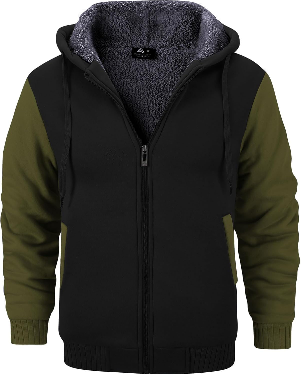 Men’s Fleece-Lined Zip Up Hoodie - By Tressivo