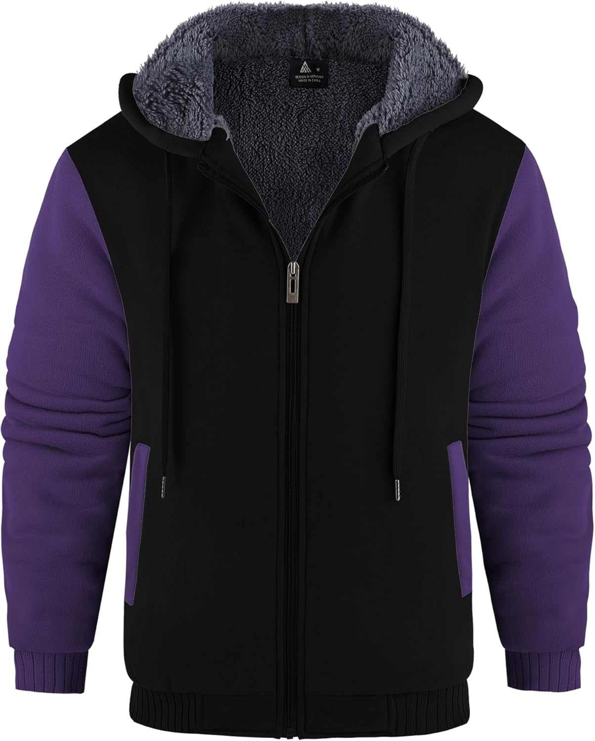 Men’s Fleece-Lined Zip Up Hoodie - By Tressivo