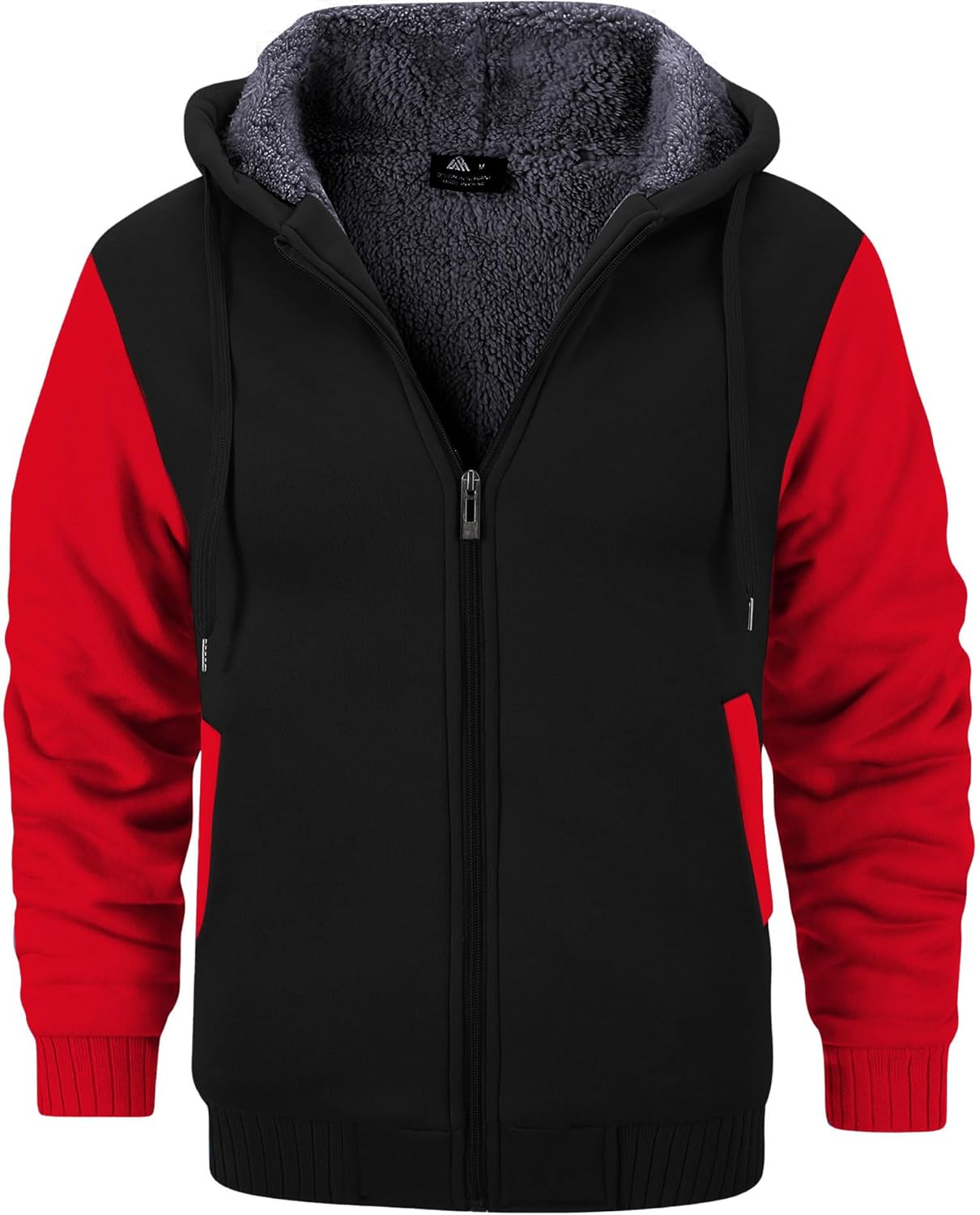 Men’s Fleece-Lined Zip Up Hoodie - By Tressivo