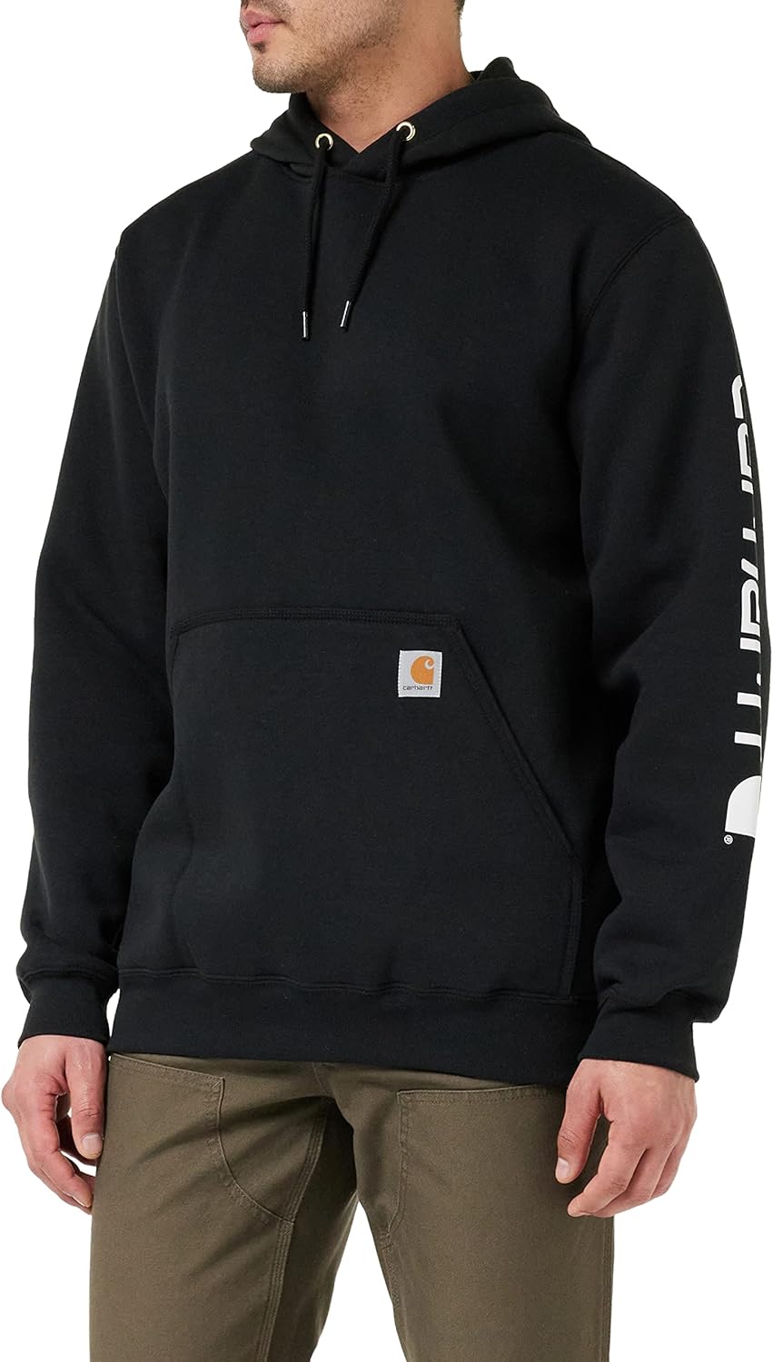 Men's Loose Fit Midweight Logo Sleeve Graphic Sweatshirt - By Tressivo