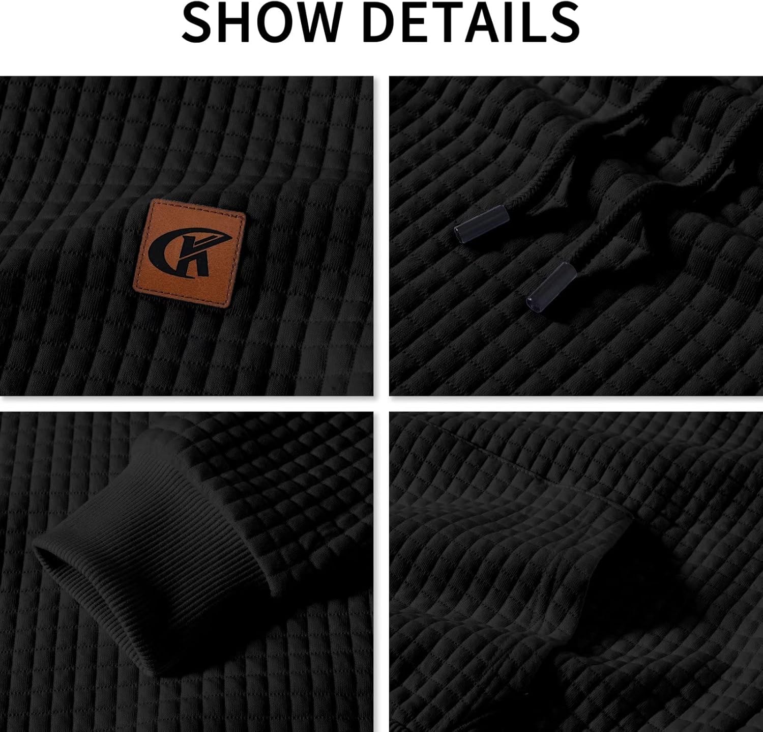 Men's Pullover Hoodies Plaid Jacquard Long Sleeve - By Tressivo