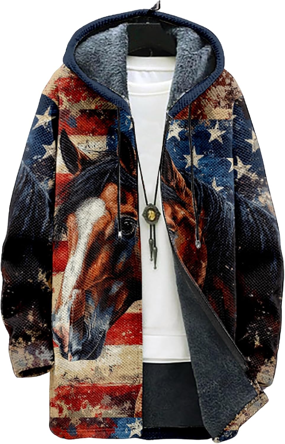 Mens Long Cardigan Hoodies - By Tressivo