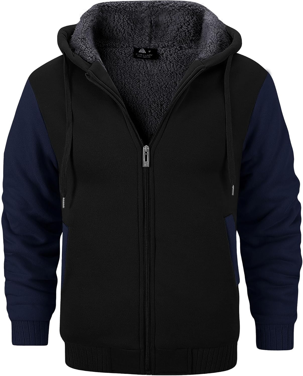 Men’s Fleece-Lined Zip Up Hoodie - By Tressivo