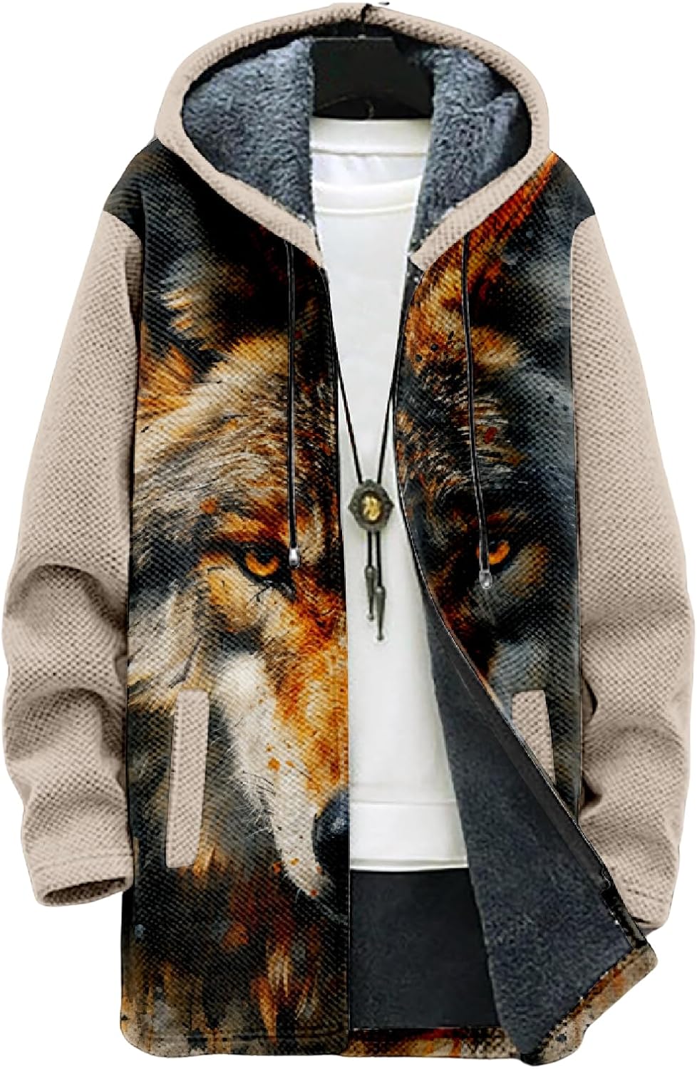 Mens Long Cardigan Hoodies - By Tressivo