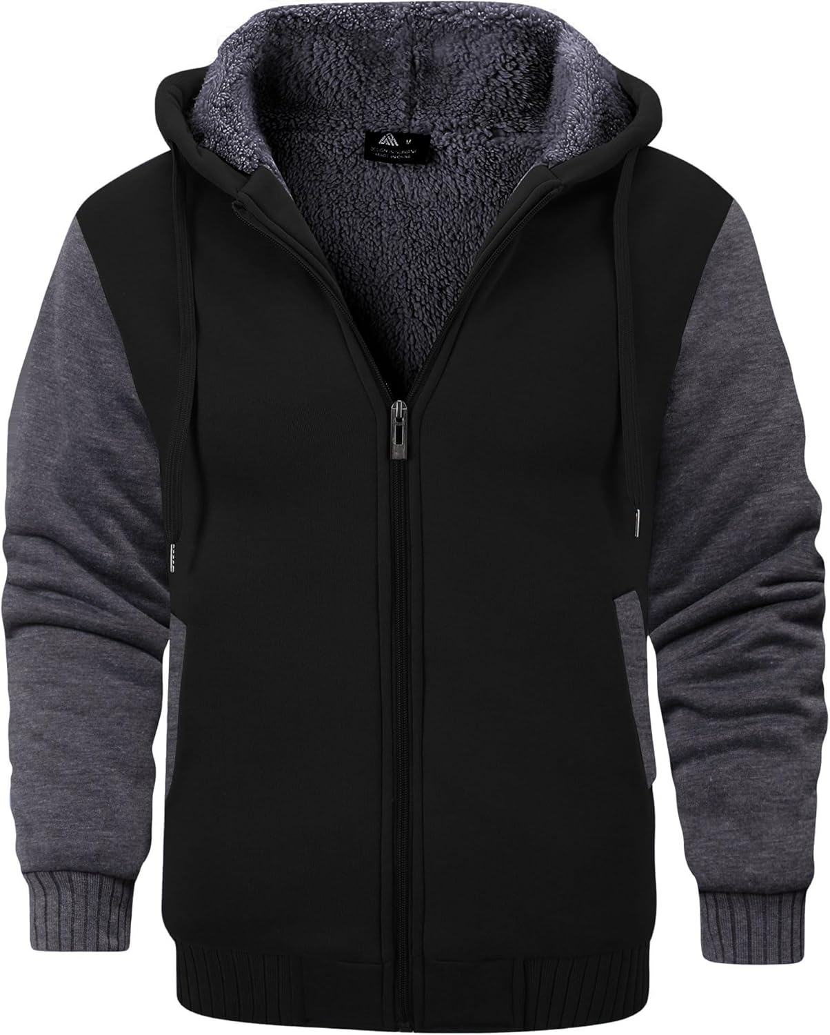 Men’s Fleece-Lined Zip Up Hoodie - By Tressivo