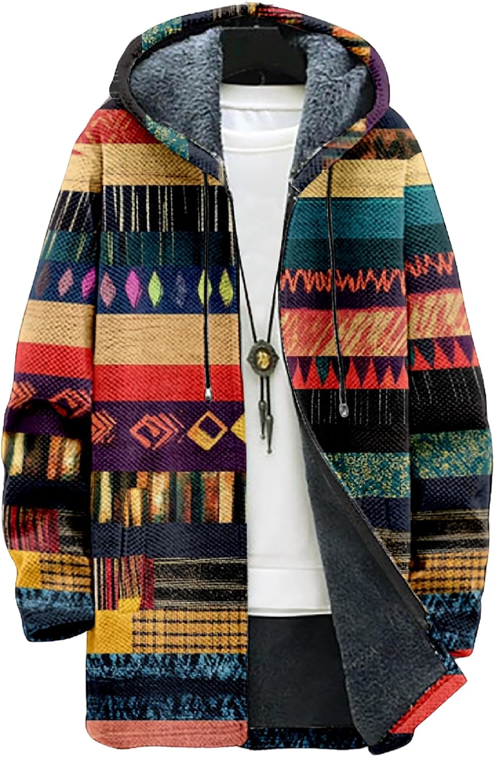 Mens Long Cardigan Hoodies - By Tressivo