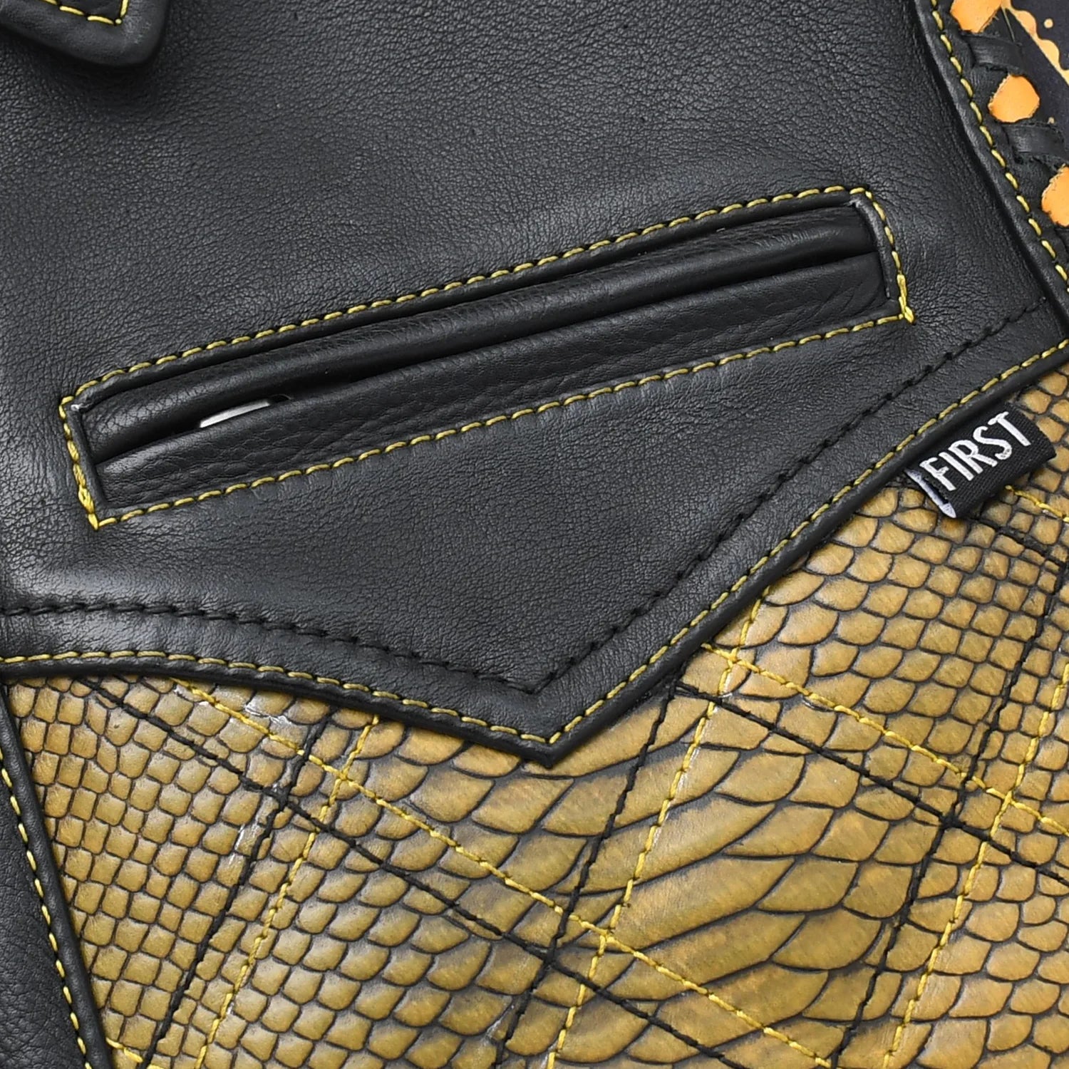 Tressivo-Kingsnake Men’s Motorcycle Leather Vest - Tressivo